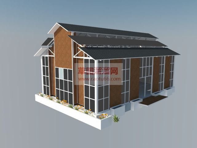 阳光房用草图SU模型