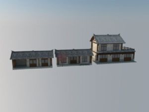 农村乡村建筑SU模型