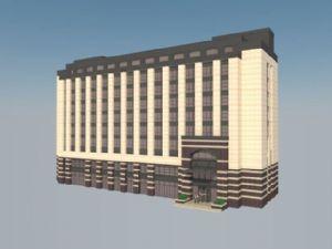 现代酒店高层SU模型 免费sketchup模型下载