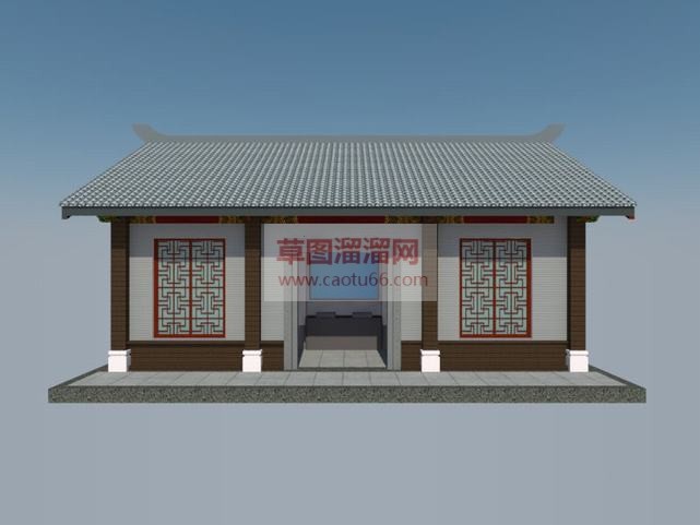 公共卫生间+SU模型