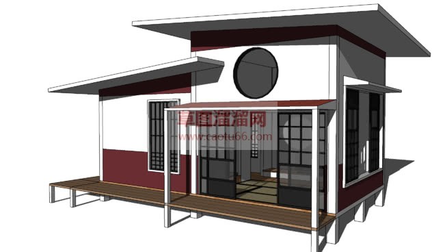 日式房屋住宅SU模型