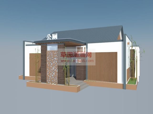 公共卫生间厕SU模型