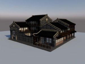 中式风格四合SU模型