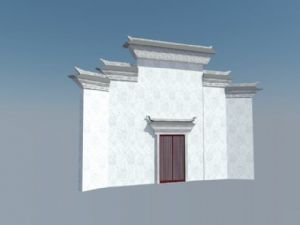 中式建筑马头SU模型
