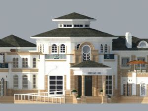 欧式建筑会所SU模型