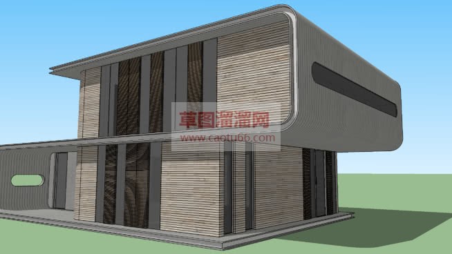 现代创意混泥SU模型