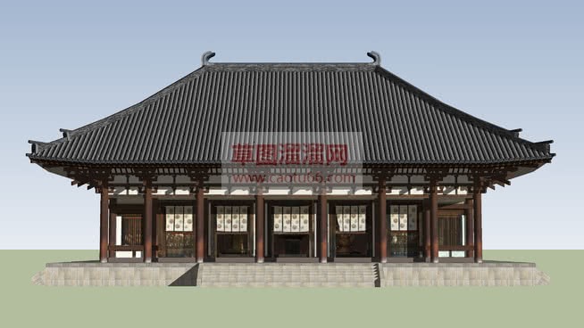 唐招提寺金堂SU模型