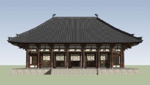 唐招提寺金堂SU模型