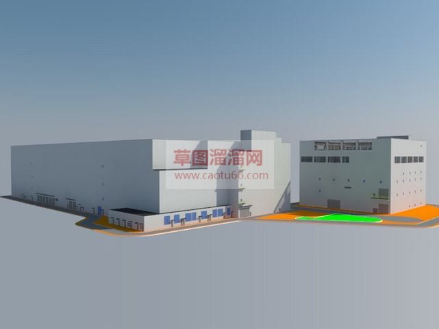 东莞工厂厂房SU模型