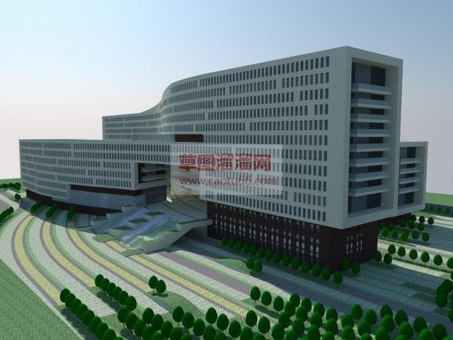异形建筑办公楼SU模型