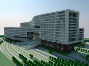 异形建筑办公楼SU模型