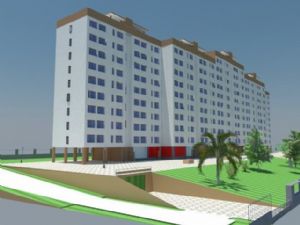 公寓小区带地SU模型 免费sketchup模型下载