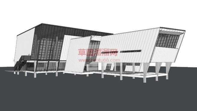 创意现代建筑SU模型