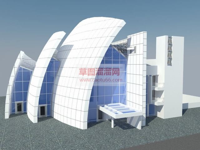千禧教堂建筑SU模型