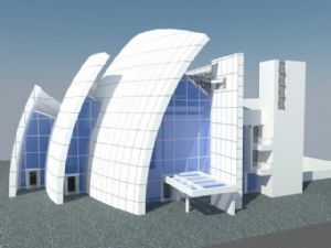 千禧教堂建筑SU模型