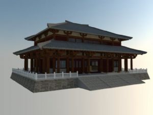 斗拱古建筑秦SU模型