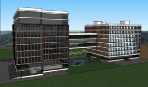 办公楼建筑连SU模型