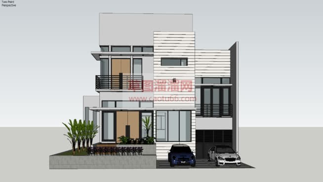 现代别墅住宅SU模型