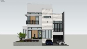 现代别墅住宅SU模型