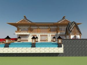 东南亚风格民SU模型