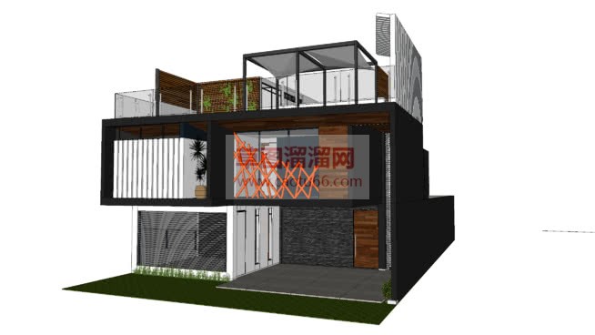 免费集装箱建SU模型