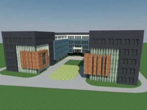 现代厂房建筑SU模型