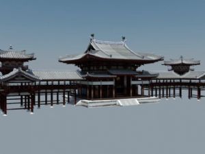 中式古建亭台SU模型