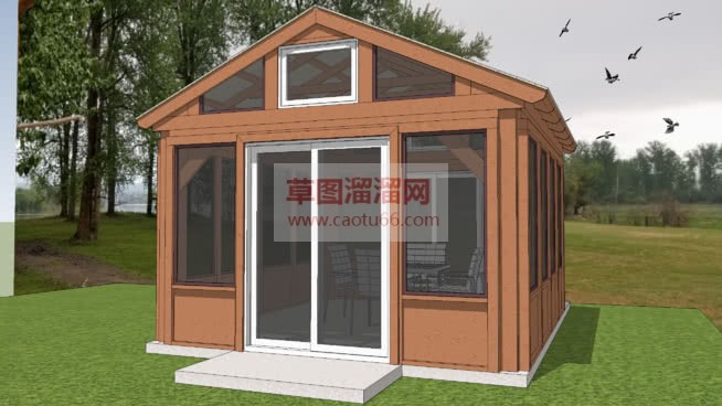 阳光房小木屋SU模型