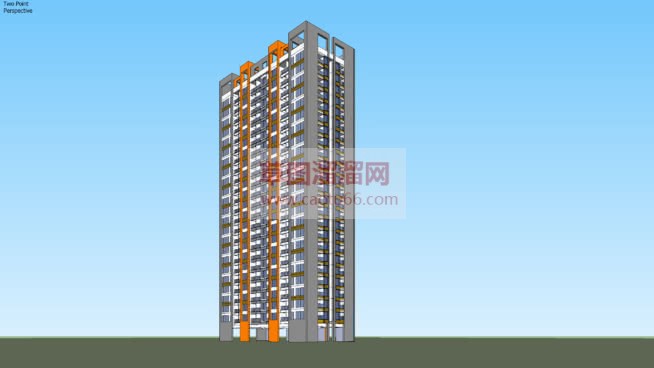 免费公寓高层SU模型