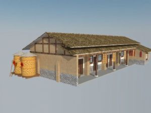 乡村农村平房SU模型