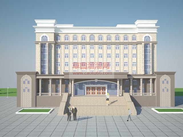 欧式行政办公SU模型