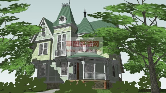 国外住宅建筑SU模型