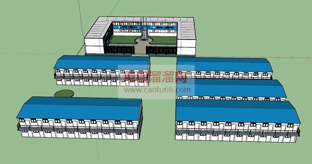 项目部厂房SU模型