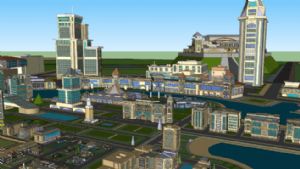 画城市建筑SU模型