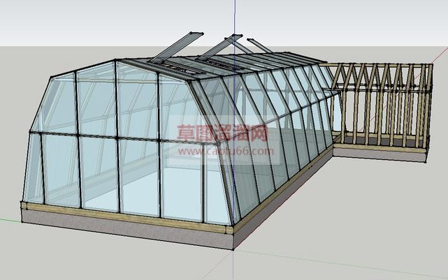 绿植房温室大SU模型