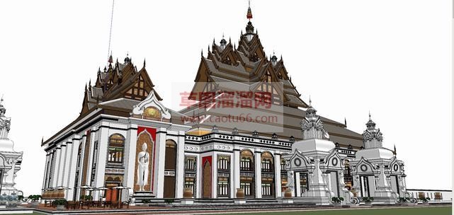 泰式建筑库免SU模型