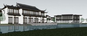 中式园林古建SU模型