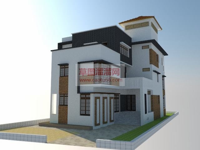 欧市住宅别墅SU模型