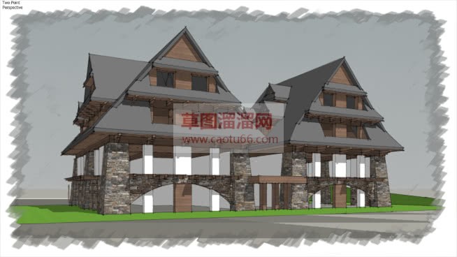 东南亚北部建SU模型