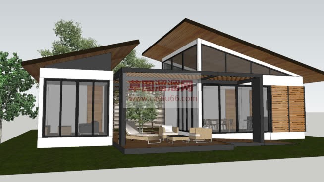 度假别墅住宅SU模型