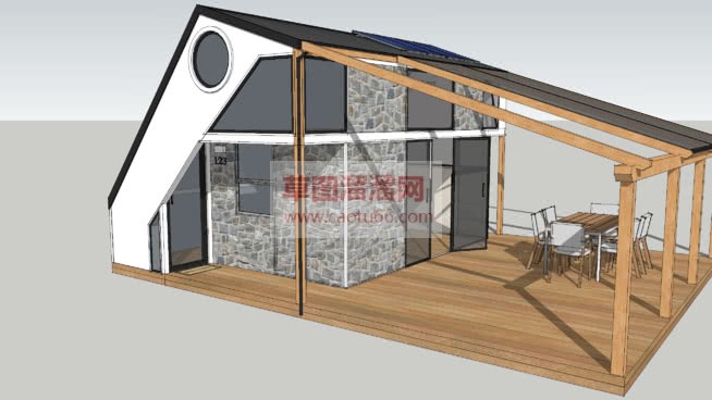 创意阳光房屋SU模型