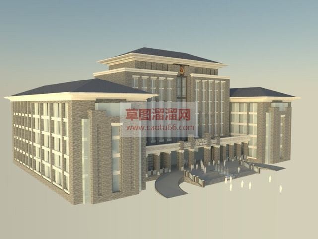 行政办公大楼SU模型