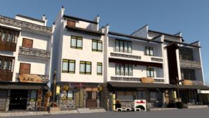 中式徽派建筑SU模型