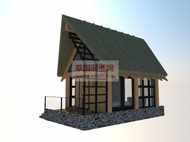 度假休闲阳光SU模型