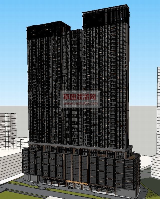免费高层建筑SU模型