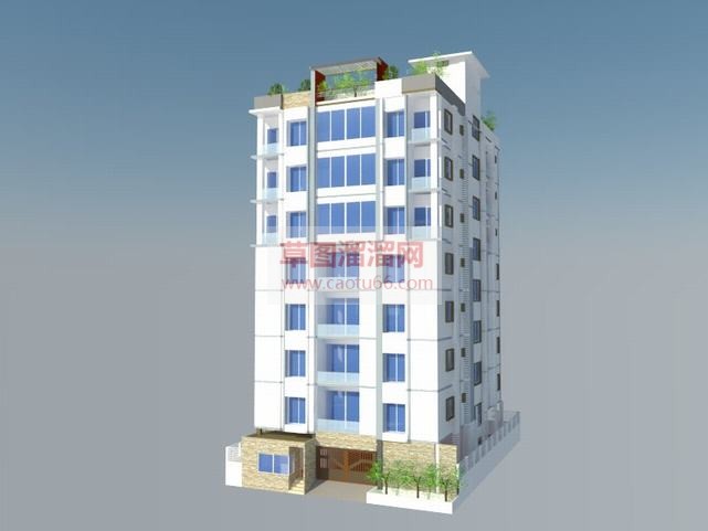 怎么画公寓建SU模型