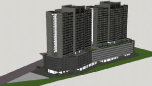 商业建筑大楼SU模型