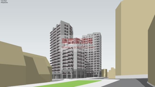 公寓楼房建筑SU模型