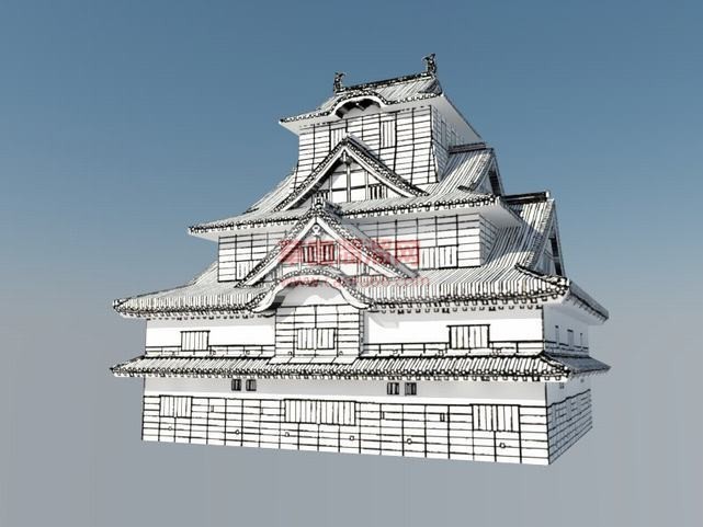 日式古SU模型