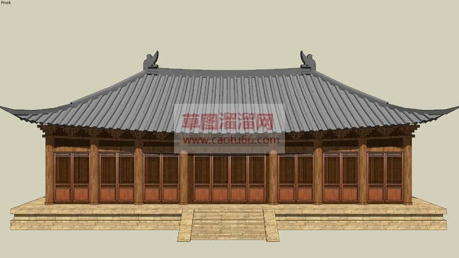 寺庙宫殿古建SU模型